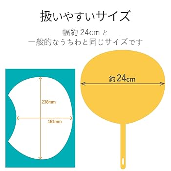 Amazon.co.jp: エレコム うちわ 手作り 作成キット A4サイズ